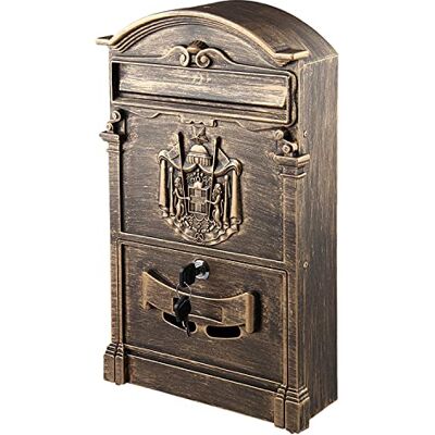 mopam Retro Mailbox Vintage Postbox Wall Mounted Lockable Security Mail Letter Post Box Outdoor Metal Mail Box mopam Retro Mailbox Vintage Postbox Wall Mounted Lockable Security Mail Letter Post Box Outdoor Metal Mail Box