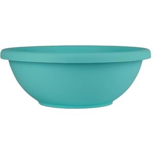 The HC Companies 15.5 Inch Large Garden Bowl Planter Shallow Plant Pot with Drainage Plug for Indoor Outdoor Flowers, Herbs, Teal The HC Companies 15.5 Inch Large Garden Bowl Planter Shallow Plant Pot with Drainage Plug for Indoor Outdoor Flowers, Herbs, Teal