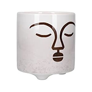 KitchenCraft Face Planter, Indoor Plant Pot for Herbs, Cactus, Succulents or Small House Plant, Dolomite, Brown, 1 x 1 x 11cm KitchenCraft Face Planter, Indoor Plant Pot for Herbs, Cactus, Succulents or Small House Plant, Dolomite, Brown, 1 x 1 x 11cm