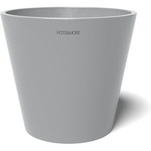 POTS&MORE Conico 20 Pot (Diameter 20 cm, Round Shape, Colour Light Grey, Height 18 cm, Plastic Planter, for Indoor Plants) VP012002, lightgrey POTS&MORE Conico 20 Pot (Diameter 20 cm, Round Shape, Colour Light Grey, Height 18 cm, Plastic Planter, for Indoor Plants) VP012002, lightgrey