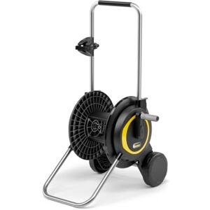 Kärcher HT 3 Compact and Movable Hose Trolley with Extra Wide Base Height Adjustable Handle and Syringe Holder Black Kärcher HT 3 Compact and Movable Hose Trolley with Extra Wide Base Height Adjustable Handle and Syringe Holder Black