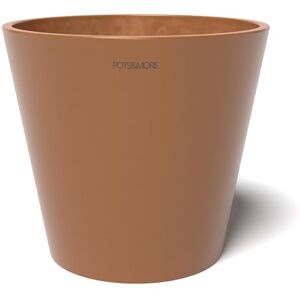 POTS&MORE Conico 20 Pot (Diameter 20 cm, Round Shape, Terracotta Colour, Height 18 cm, Plastic Planter, for Indoor Plants) VP012003 POTS&MORE Conico 20 Pot (Diameter 20 cm, Round Shape, Terracotta Colour, Height 18 cm, Plastic Planter, for Indoor Plants) VP012003