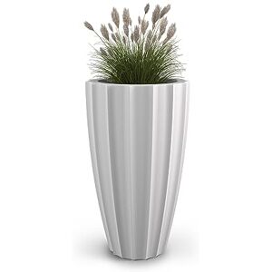 Mayne Planter, Polyethylene (PE), White, 28 in Mayne Planter, Polyethylene (PE), White, 28 in