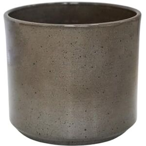 Ivyline Remi Reactive Glaze Cylinder Planter in Mocha Waterproof and Durable Stylish Round Indoor Ceramic Flower Houseplant Pot H16cm x D16cm Ivyline Remi Reactive Glaze Cylinder Planter in Mocha Waterproof and Durable Stylish Round Indoor Ceramic Flower Houseplant Pot H16cm x D16cm