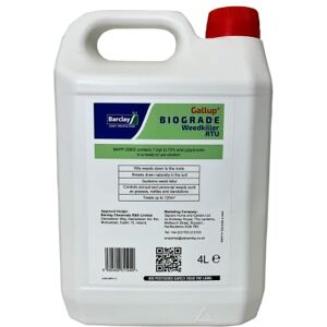 Gallup Biograde Weedkiller RTU 4L Extra Strong Glyphosate Spray for Effective Weed Control on Driveways, Gardens, Paths & Patios, Quick Application Gallup Biograde Weedkiller RTU 4L Extra Strong Glyphosate Spray for Effective Weed Control on Driveways, Gardens, Paths & Patios, Quick Application