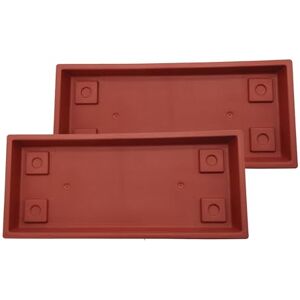 The HC Companies Venetian Rectangular Plant Tray Lightweight Plastic Plant Saucer Plant Drip Trays for Drainage -UV Resistant Pot Saucer for Indoor & Outdoor Use (23.5" Clay, Pack of 2) The HC Companies Venetian Rectangular Plant Tray Lightweight Plastic Plant Saucer Plant Drip Trays for Drainage -UV Resistant Pot Saucer for Indoor & Outdoor Use (23.5" Clay, Pack of 2)