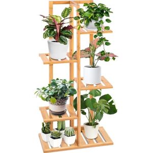 SereneLife Bamboo Plant Stands Indoor, 6 Tier Tall Corner Ladder Shelf for Multiple Plants, Flower Pot Stand Indoor/Outdoor for Living Room Garden Balcony Patio Boho Decor SereneLife Bamboo Plant Stands Indoor, 6 Tier Tall Corner Ladder Shelf for Multiple Plants, Flower Pot Stand Indoor/Outdoor for Living Room Garden Balcony Patio Boho Decor