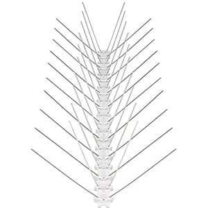 VIIRKUJA bird spikes 3 Metres Stainless Steel Pigeon Repellent 4 Rows Total Length 300 cm 6 Elements 50 cm Bird Repellent with Click Closure and Predetermined Breaking Points VIIRKUJA bird spikes 3 Metres Stainless Steel Pigeon Repellent 4 Rows Total Length 300 cm 6 Elements 50 cm Bird Repellent with Click Closure and Predetermined Breaking Points