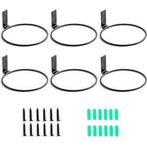Maosen Plant Holder Ring 6 Inch Wall Mounted, 6 Pack Flower Pot Hangers Metal Plant Stand Hanging Bracket Basket Hooks Maosen Plant Holder Ring 6 Inch Wall Mounted, 6 Pack Flower Pot Hangers Metal Plant Stand Hanging Bracket Basket Hooks