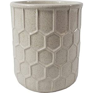 Leaf 16cm White Honeycomb Ceramic Planter - Planter Leaf 16cm White Honeycomb Ceramic Planter - Planter