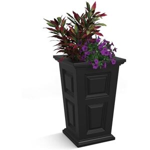 Mayne Planter, (PE) High Density Polyethylene (HDPE) Plastic Resin, Black, 1 Pack Mayne Planter, (PE) High Density Polyethylene (HDPE) Plastic Resin, Black, 1 Pack