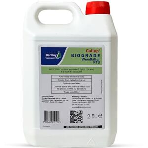 Gallup Biograde Weedkiller RTU Ready-to-Use Glyphosate Formula for Effective Weed Control Fast-Acting All-Purpose Weed Killer for Gardens, Paths, and Driveways 2.5L Gallup Biograde Weedkiller RTU Ready-to-Use Glyphosate Formula for Effective Weed Control Fast-Acting All-Purpose Weed Killer for Gardens, Paths, and Driveways 2.5L