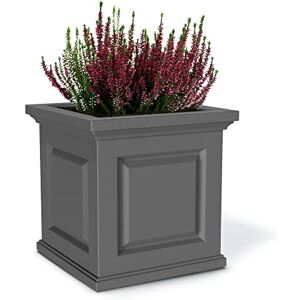 Mayne Nantucket 16x16 Planter Graphite Grey Mayne Nantucket 16x16 Planter Graphite Grey