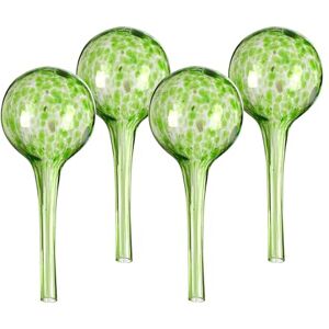 Relaxdays Watering Globes, Set of 4, Glass, Small, HxD: 15 x 9 cm, Balls for Automatic Irrigation on Holiday, Green Relaxdays Watering Globes, Set of 4, Glass, Small, HxD: 15 x 9 cm, Balls for Automatic Irrigation on Holiday, Green