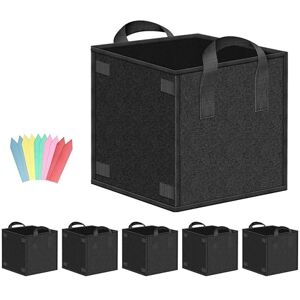 YSSOA 5-Pack 3 Gallon Grow Bags Heavy Duty Thickened Nonwoven Aeration Fabric Pots with Handles, Cloth Pots for Plants, Vegetable, Flower, Tomato Potato YSSOA 5-Pack 3 Gallon Grow Bags Heavy Duty Thickened Nonwoven Aeration Fabric Pots with Handles, Cloth Pots for Plants, Vegetable, Flower, Tomato Potato