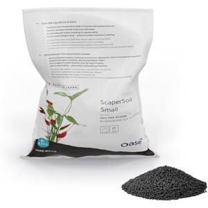Oase ScaperLine Soil Small Grain Active Aquarium Soil for Live Plants Ideal for Nutrient Buffering and Nano Tank Designs 9 Litres (8.1kg) Black Oase ScaperLine Soil Small Grain Active Aquarium Soil for Live Plants Ideal for Nutrient Buffering and Nano Tank Designs 9 Litres (8.1kg) Black
