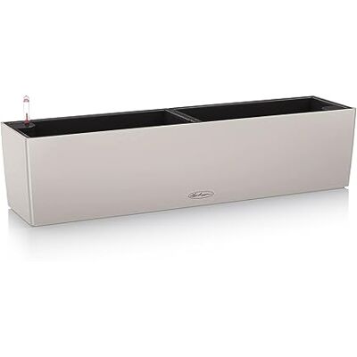 Lechuza BALCONERA Color Self Watering 80cm Window Box Planter, Sand Brown 1 pack, H19 L80 W19 cm, Large Size, Indoor, Outdoor, Drainage Hole, Quality Plastic, Frost-Resistant, Water Level Indicator Lechuza BALCONERA Color Self Watering 80cm Window Box Planter, Sand Brown 1 pack, H19 L80 W19 cm, Large Size, Indoor, Outdoor, Drainage Hole, Quality Plastic, Frost-Resistant, Water Level Indicator