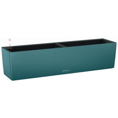Lechuza BALCONERA Color Self Watering 80cm Window Box Planter, Petrol Blue 1 pack, H19 L80 W19 cm, Large Size, Indoor, Outdoor, Drainage Hole, Quality Plastic, Frost-Resistant, Water Level Indicator Lechuza BALCONERA Color Self Watering 80cm Window Box Planter, Petrol Blue 1 pack, H19 L80 W19 cm, Large Size, Indoor, Outdoor, Drainage Hole, Quality Plastic, Frost-Resistant, Water Level Indicator