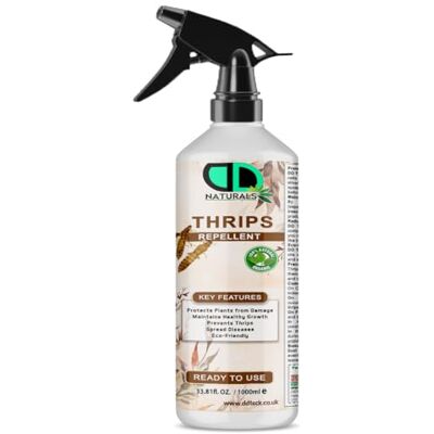 DD teck Thrips Repellent Spray – 100% Natural & Biodegradable Formula Long-Lasting Thrips Protection Eco-Safe Plant Pest Control for Indoor & Outdoor Prevents Thrips-Borne Diseases (1000ml Spray) DD teck Thrips Repellent Spray – 100% Natural & Biodegradable Formula Long-Lasting Thrips Protection Eco-Safe Plant Pest Control for Indoor & Outdoor Prevents Thrips-Borne Diseases (1000ml Spray)
