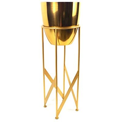 Unbranded 55cm Gold Planter - Planter Unbranded 55cm Gold Planter - Planter