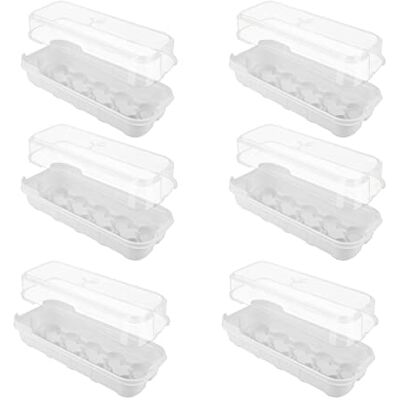 RTWAY 6 Pack Seed Propagator Tray Set, Mini Sturdy Windowsill Trays with Cover Dome, Greenhouse Grow Trays for Starting Seeds (10 Cells per Tray) RTWAY 6 Pack Seed Propagator Tray Set, Mini Sturdy Windowsill Trays with Cover Dome, Greenhouse Grow Trays for Starting Seeds (10 Cells per Tray)