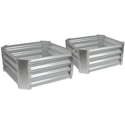 Harbour Housewares - 60x60 Silber - Raised Garden Beds Harbour Housewares - 60x60 Silber - Raised Garden Beds