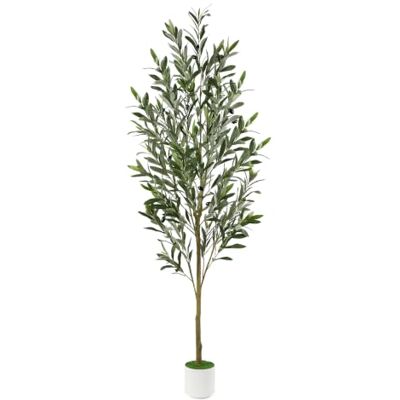 Alupssuc 5FT Artificial Faux Olive Tree, with Lifelike Leaves & White Pot Fake Faux Tall Plant Indoor Outdoor, Maintenance Free, for Home Living Room Bedroom Balcony Corner Office Garden Decor, 150cm Alupssuc 5FT Artificial Faux Olive Tree, with Lifelike Leaves & White Pot Fake Faux Tall Plant Indoor Outdoor, Maintenance Free, for Home Living Room Bedroom Balcony Corner Office Garden Decor, 150cm