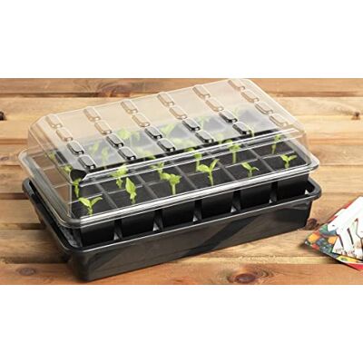 Muddy Hands 24 Cell Self Watering Windowsill Propagator Perfect Plant Germination Seedling Seed Stater Tray Kit (Made from 100% Recycled Plastic) Muddy Hands 24 Cell Self Watering Windowsill Propagator Perfect Plant Germination Seedling Seed Stater Tray Kit (Made from 100% Recycled Plastic)