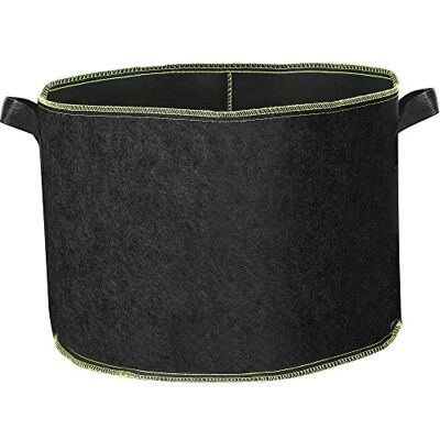 TRIXES 37-Litre Reusable Plant Grow Bags – 6-Pack, Black Garden Essentials Heavy-Duty Planters with Handles – Great for Vegetables, Shrubs, and Flowers. 10-gallon Breathable Fabric Planter Sacks TRIXES 37-Litre Reusable Plant Grow Bags – 6-Pack, Black Garden Essentials Heavy-Duty Planters with Handles – Great for Vegetables, Shrubs, and Flowers. 10-gallon Breathable Fabric Planter Sacks