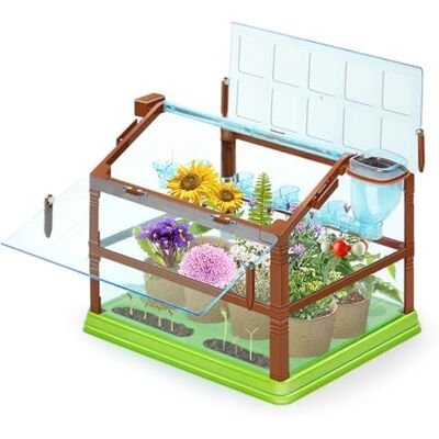 Sjfbebsy Plant Kit for Kids Grow House Kids Plant Growing Kit with Irrigation System, Educational Gardening for Boys Girls without Seeds and Soil Double-Deck, Gardening for Sjfbebsy Plant Kit for Kids Grow House Kids Plant Growing Kit with Irrigation System, Educational Gardening for Boys Girls without Seeds and Soil Double-Deck, Gardening for