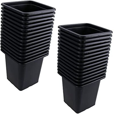 AB Tools Mini Plastic Plant Flower Seeds Pots Pot 7cm Square Garden Trays 30pcs AB Tools Mini Plastic Plant Flower Seeds Pots Pot 7cm Square Garden Trays 30pcs