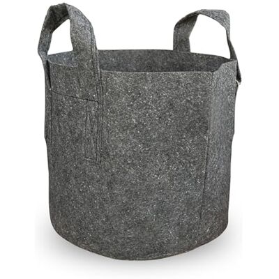 Growcery 5 Pack Fabric Plant Growing Bags, 8L, 12L, 16L, 20L Nonwoven Fabric Breathable Grow Bags Heavy Duty Thickened Root Aeration Garden Pots with Strap Handles, for Flowers and Vegetables (30L) Growcery 5 Pack Fabric Plant Growing Bags, 8L, 12L, 16L, 20L Nonwoven Fabric Breathable Grow Bags Heavy Duty Thickened Root Aeration Garden Pots with Strap Handles, for Flowers and Vegetables (30L)
