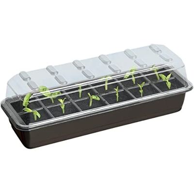 Muddy Hands 12 Cell Windowsill Propagator Perfect Plant Germination Seedling Seed Stater Tray Kit (Made from 100% Recycled Plastic) Muddy Hands 12 Cell Windowsill Propagator Perfect Plant Germination Seedling Seed Stater Tray Kit (Made from 100% Recycled Plastic)