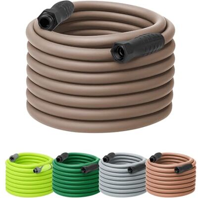 Flexzilla HFZC5100BRS-E Colors SwivelGrip Garden Hose, 5/8" x 100', 3/4" 11 1/2 GHT Fittings, Brown Mulch Flexzilla HFZC5100BRS-E Colors SwivelGrip Garden Hose, 5/8" x 100', 3/4" 11 1/2 GHT Fittings, Brown Mulch