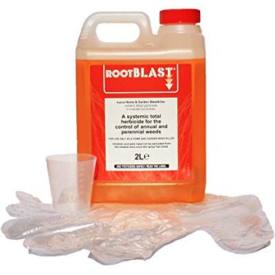 Rootblast Home & Garden Glyphosate Weedkiller Commercial Strength Weed Killer Treats up to 3332 sq.m 2 x 1 Litre Bottle Rootblast Home & Garden Glyphosate Weedkiller Commercial Strength Weed Killer Treats up to 3332 sq.m 2 x 1 Litre Bottle