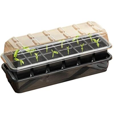 Muddy Hands 12 Cell Self Watering Windowsill Propagator Perfect Plant Germination Seedling Seed Stater Tray Kit (Made from 100% Recycled Plastic) Muddy Hands 12 Cell Self Watering Windowsill Propagator Perfect Plant Germination Seedling Seed Stater Tray Kit (Made from 100% Recycled Plastic)