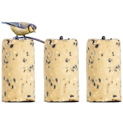 Grumpy Gardener Suet Logs Bird Food Wild Bird Feed Blocks, 1.2kg 3-Pack Blend of Tallow, Bird Peanuts & Black Sunflower Seeds Alternative to Suet Pellets Grumpy Gardener Suet Logs Bird Food Wild Bird Feed Blocks, 1.2kg 3-Pack Blend of Tallow, Bird Peanuts & Black Sunflower Seeds Alternative to Suet Pellets