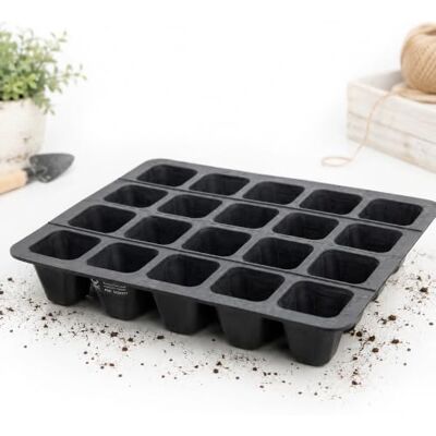 Chimney Sheep 20 Cell Natural Rubber Seed Tray, Plastic-Free Gardening Sustainable, Renewable Material, Flexible Design, Reusable Plant Starter, Healthy Root Development, Easy Handling Chimney Sheep 20 Cell Natural Rubber Seed Tray, Plastic-Free Gardening Sustainable, Renewable Material, Flexible Design, Reusable Plant Starter, Healthy Root Development, Easy Handling