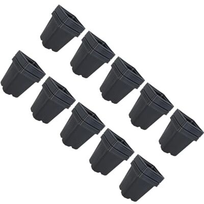AB Tools 9cm Square Plant Flowers Seeds Seedling Plastic Pots Trays Containers 120pc AB Tools 9cm Square Plant Flowers Seeds Seedling Plastic Pots Trays Containers 120pc