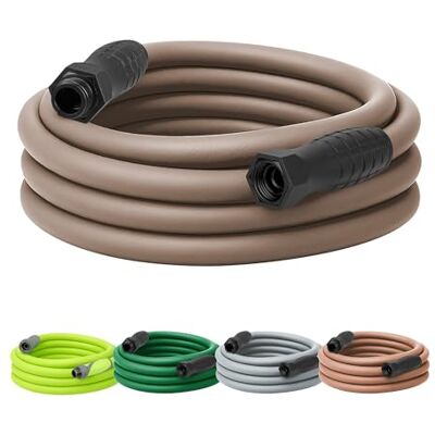 Flexzilla Colors HFZC525BRS-E SwivelGrip Garden Hose, 5/8" x 25', 3/4"-11 1/2 GHT Fittings, Brown Mulch Flexzilla Colors HFZC525BRS-E SwivelGrip Garden Hose, 5/8" x 25', 3/4"-11 1/2 GHT Fittings, Brown Mulch