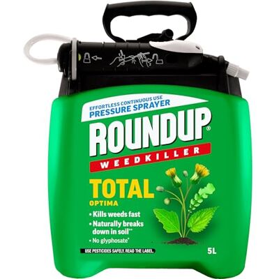 Roundup Weedkiller Total Optima, pump spray, 5 litre Roundup Weedkiller Total Optima, pump spray, 5 litre