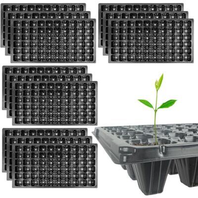 Woodside 60 Cell Root Trainer Seed Trays 12 Pack Reusable Propagation Trays for Seedlings & Cuttings Deep Cell Plant Starter Trays with Drainage Holes Garden Growing Equipment Woodside 60 Cell Root Trainer Seed Trays 12 Pack Reusable Propagation Trays for Seedlings & Cuttings Deep Cell Plant Starter Trays with Drainage Holes Garden Growing Equipment