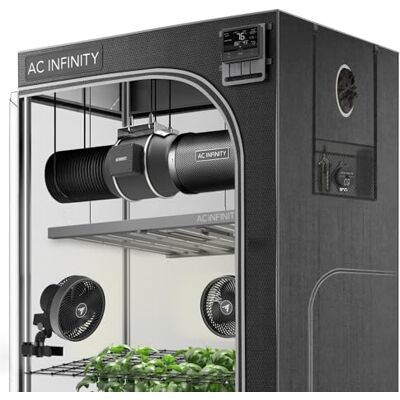 Infinity Advance Grow System PRO 5x5, 6-Plant Kit 150x150x200cm WiFi-Integrated Grow Tent Kit, Dynamic Ventilation, Circulation, and LM301H EVO LED Lighting Control, 2000D Mylar Grow Tent Infinity Advance Grow System PRO 5x5, 6-Plant Kit 150x150x200cm WiFi-Integrated Grow Tent Kit, Dynamic Ventilation, Circulation, and LM301H EVO LED Lighting Control, 2000D Mylar Grow Tent