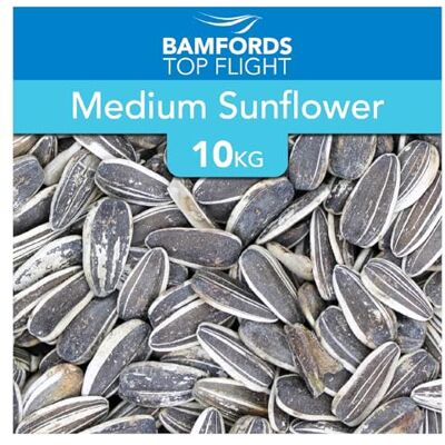 Bamfords Top Flight Bamfords Premium Striped Sunflower Seeds Parrot Parakeet Wild Garden Bird Seed Energy 10kg Bamfords Top Flight Bamfords Premium Striped Sunflower Seeds Parrot Parakeet Wild Garden Bird Seed Energy 10kg