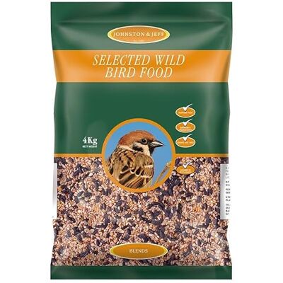 SuperGift.com 4kg Selected Wild Bird Food Premium Wild Bird Food Blend with Black Oil Sunflower Seeds for Year-Round Nutrition SuperGift.com 4kg Selected Wild Bird Food Premium Wild Bird Food Blend with Black Oil Sunflower Seeds for Year-Round Nutrition