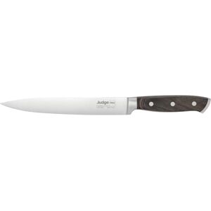 Judge Pro 21cm/8" Carving Knife High-Grade Carbon Stainless Steel Blade, Dishwasher Safe, Hard-Wearing Wood Handle, Easy to Sharpen Judge Pro 21cm/8" Carving Knife High-Grade Carbon Stainless Steel Blade, Dishwasher Safe, Hard-Wearing Wood Handle, Easy to Sharpen