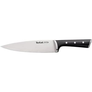 Tefal Ice Force Stainless Steel Chef Knife 20cm K2320214, Premium Design, Long Lasting Performance, Silver/Black Tefal Ice Force Stainless Steel Chef Knife 20cm K2320214, Premium Design, Long Lasting Performance, Silver/Black