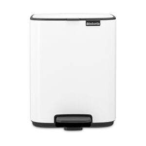 Brabantia Bo Pedal Bin 7L (White), Space-Efficient and Soft Closing Waste Bin with Light Pedal Operation, Easy to Clean Removable Plastic Inner Bucket with Free PerfectFit Rubbish Bags Included Brabantia Bo Pedal Bin 7L (White), Space-Efficient and Soft Closing Waste Bin with Light Pedal Operation, Easy to Clean Removable Plastic Inner Bucket with Free PerfectFit Rubbish Bags Included