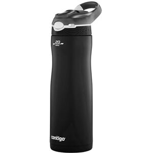 Contigo Ashland Chill Autospout Insulated Water Bottle Keeps cold for 24 hours Large Stainless Steel Drinking Bottle Leakproof Drink-Bottle Bike, Hiking 590 ml Matte Black Contigo Ashland Chill Autospout Insulated Water Bottle Keeps cold for 24 hours Large Stainless Steel Drinking Bottle Leakproof Drink-Bottle Bike, Hiking 590 ml Matte Black