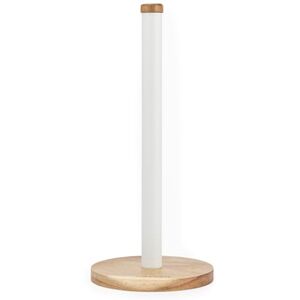 Salter BW13565WEU7 Toronto Kitchen Roll Holder – Freestanding Paper Towel Holder, Countertop Stand, Worktop Organiser Storage Rack for Standard Kitchen Rolls, Classic Acacia Wood Design, White Salter BW13565WEU7 Toronto Kitchen Roll Holder – Freestanding Paper Towel Holder, Countertop Stand, Worktop Organiser Storage Rack for Standard Kitchen Rolls, Classic Acacia Wood Design, White
